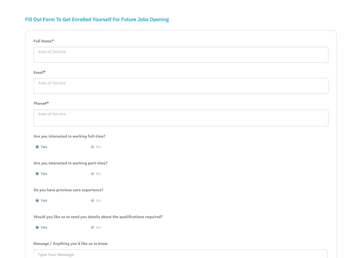 Job Openings — Part 1 of 2