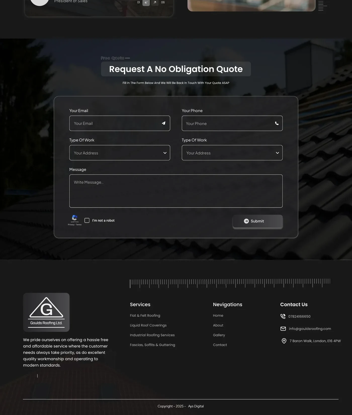 Roofing Services — Part 5 of 5