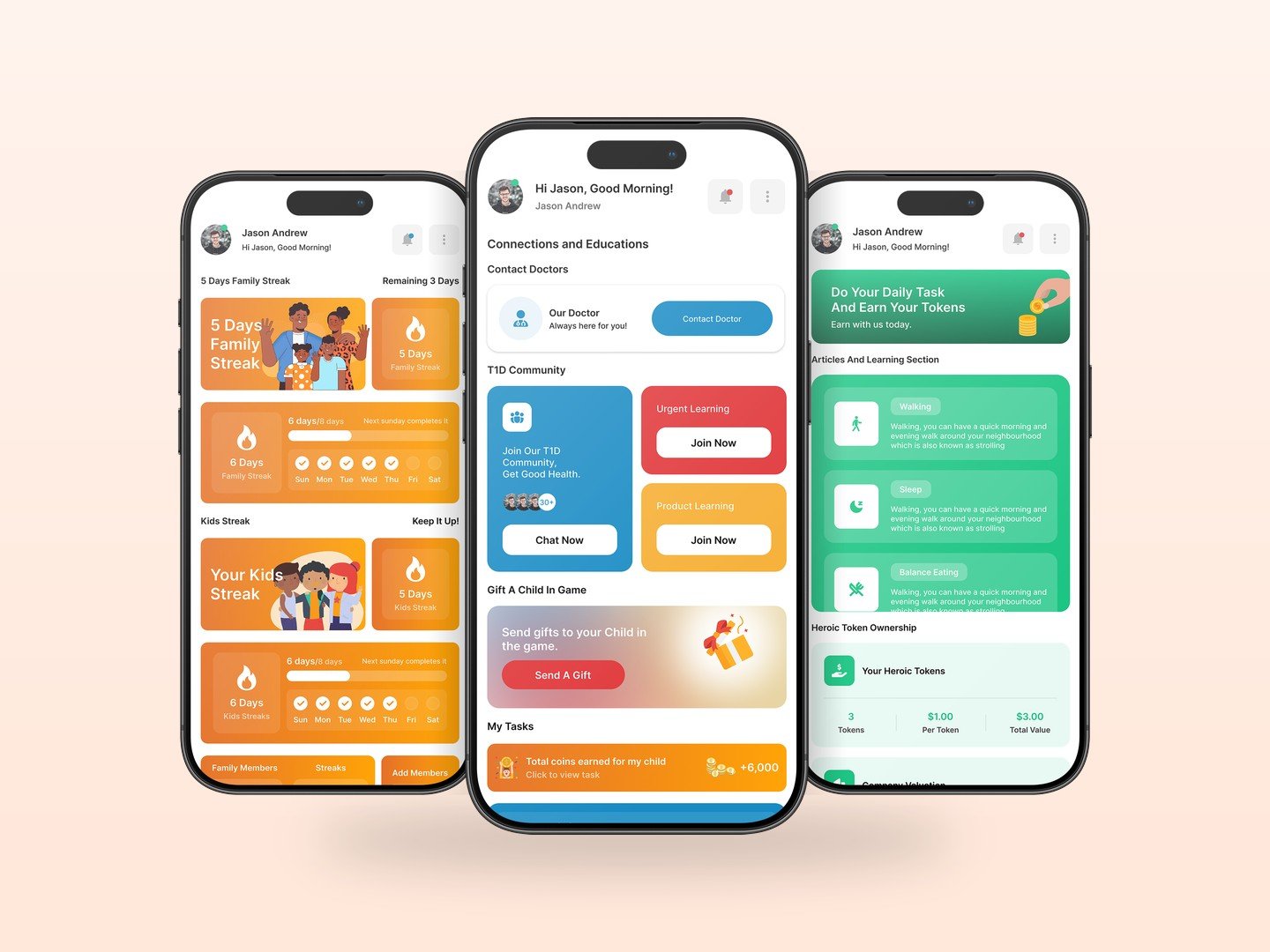 Heroic Diabetes T1D community gaming app by Eigenum Systems