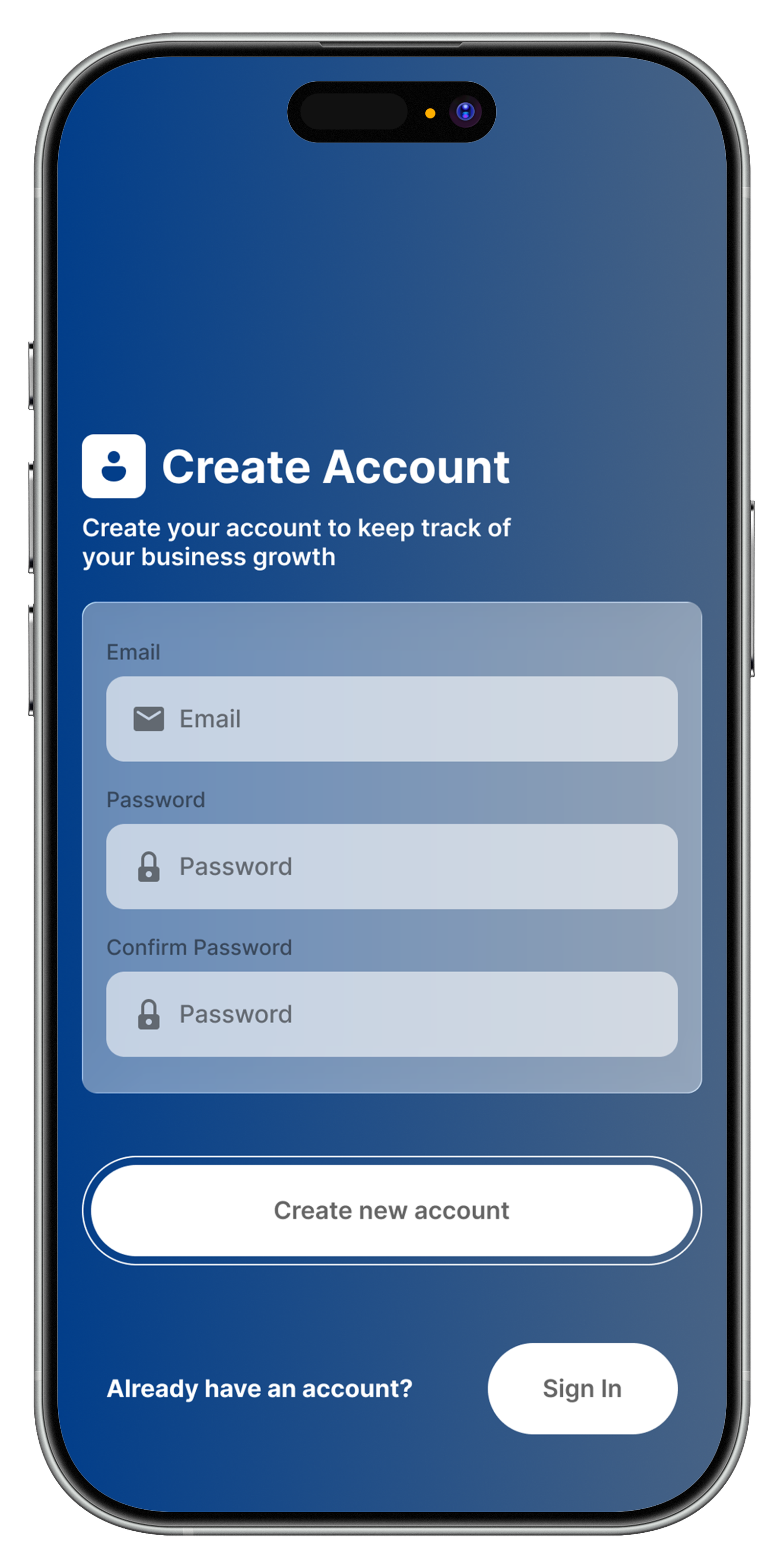 Sweep-It login alternate screen
